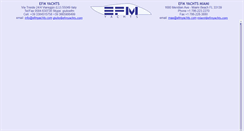 Desktop Screenshot of efmyachts.com